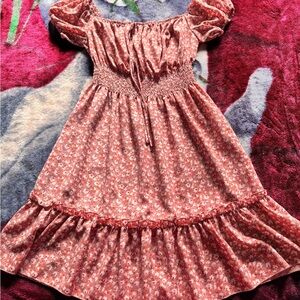 Floral Pink Women Dress